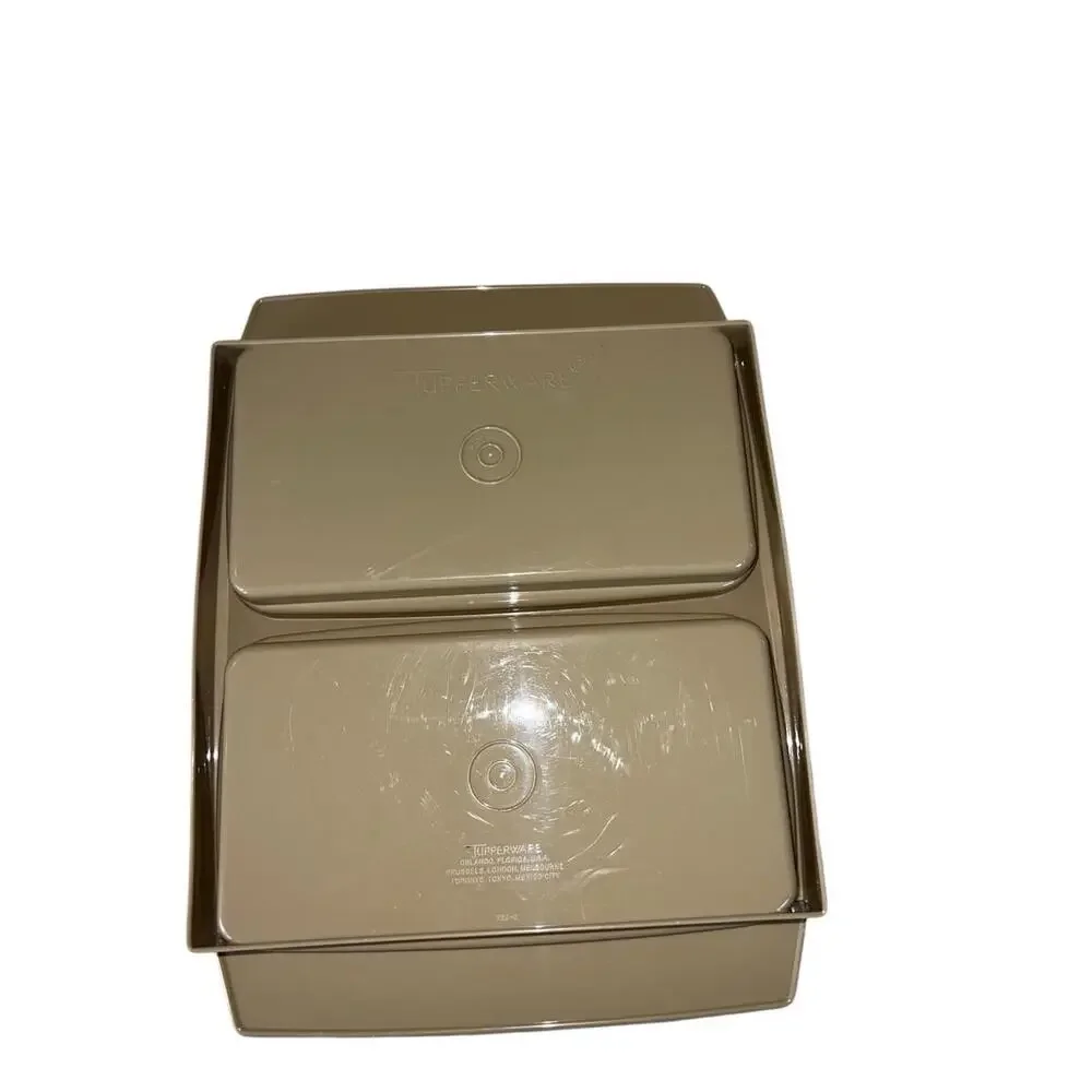 Vintage Tupperware Deviled Egg Keeper Carrier Tray 722-2 Holders‎ Lid 723-2